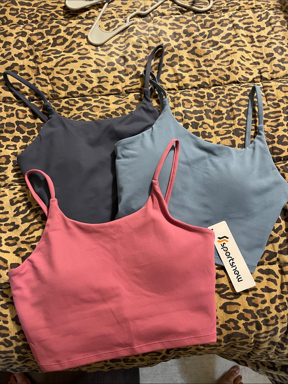 Bundle of 3 cropped workout tanks